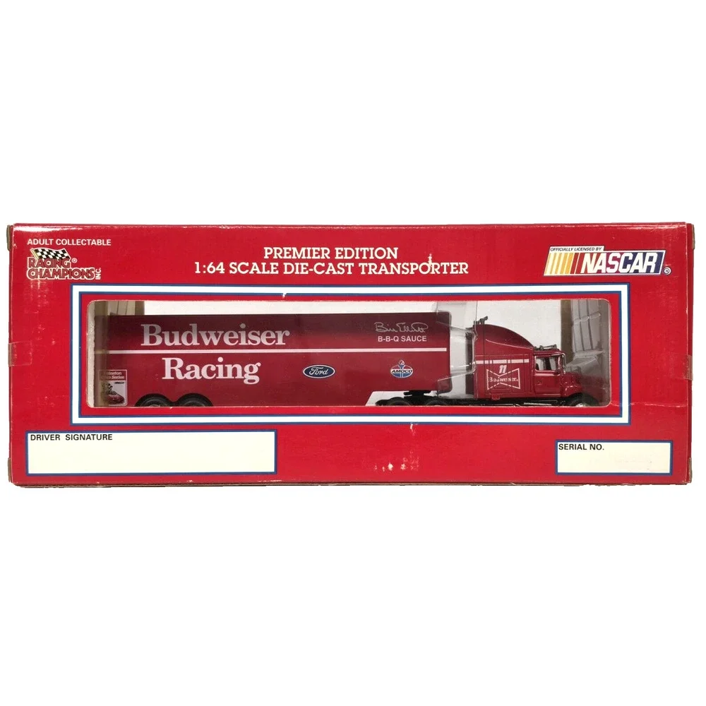 Racing Champions Bill Elliott Budweiser #11 Transporter 1:64 Diecast 1993 VTG